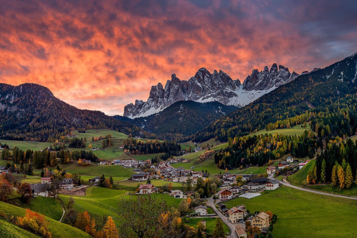 Санта Маддалена Доломитовые Альпы Италия