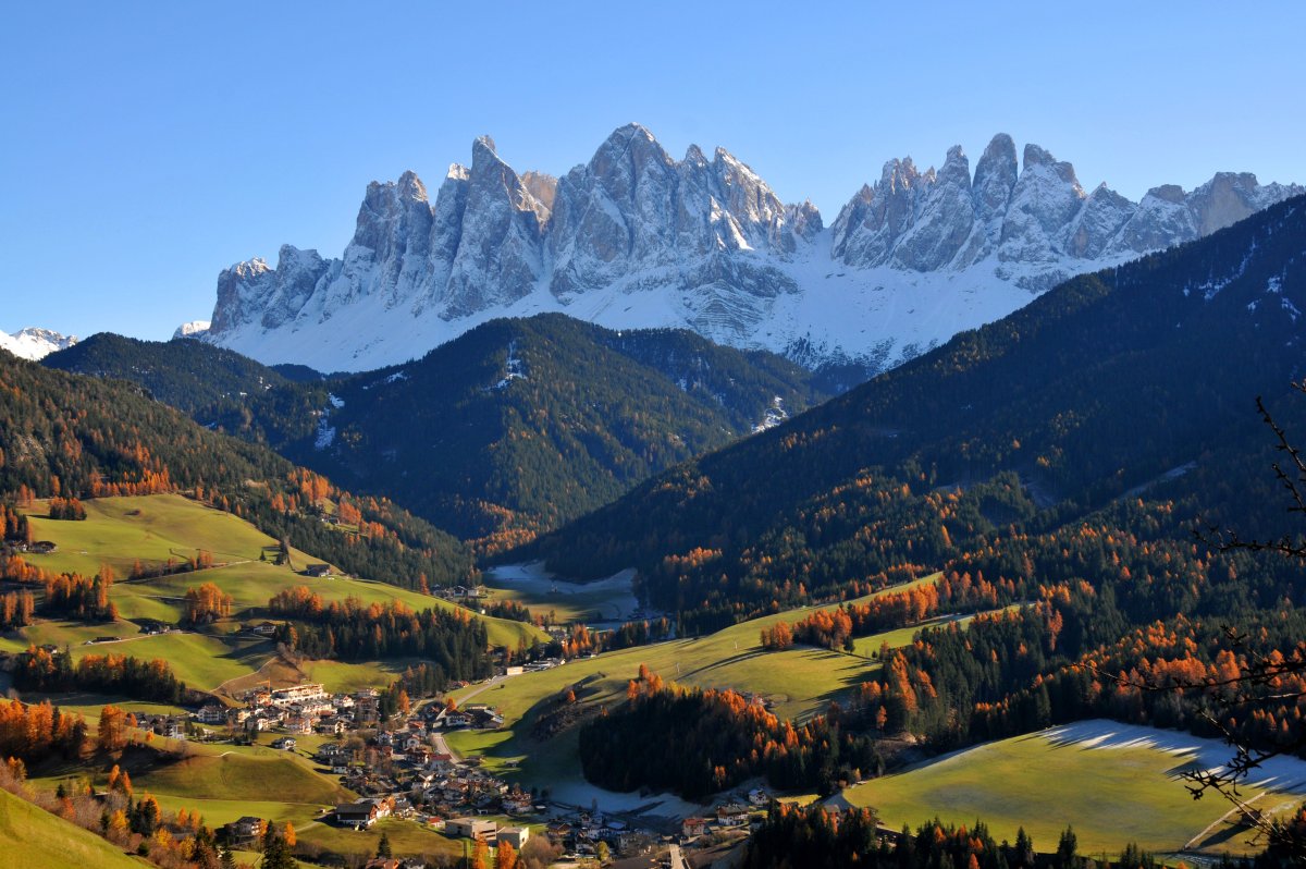 Долина Фунес Доломитовые Альпы Италия