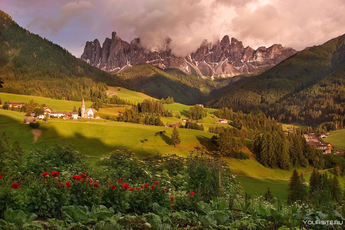 Санта Маддалена Доломитовые Альпы Италия