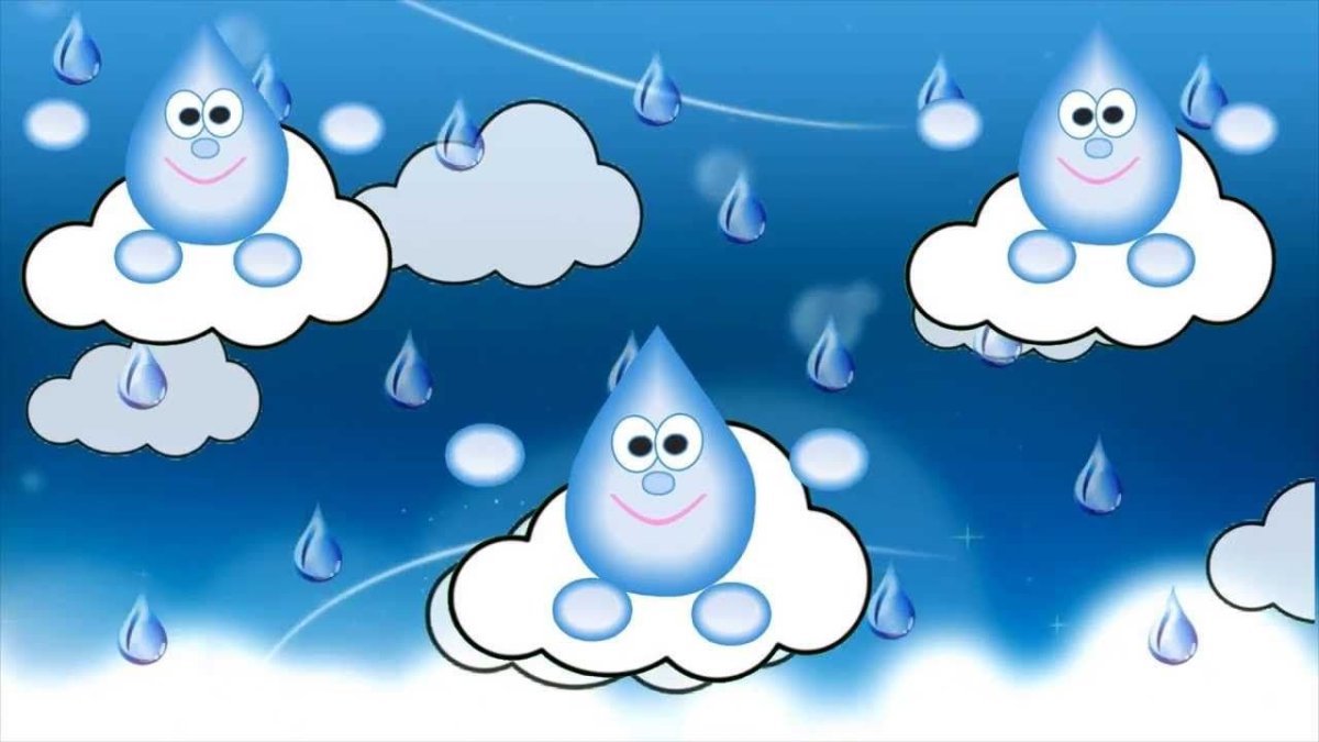 Капля воды рисунок для детей