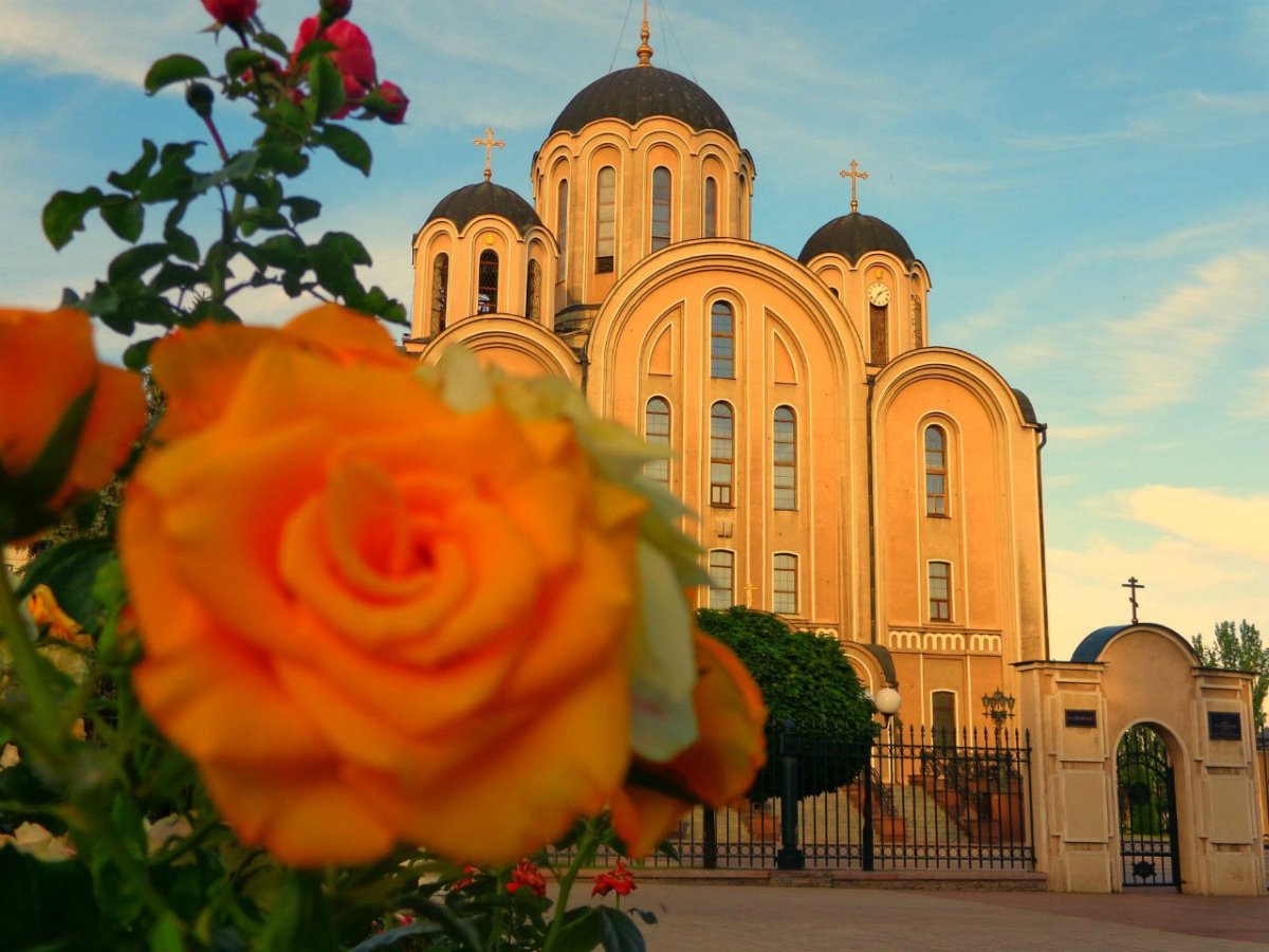 Макеевка Свято-Георгиевский собор рисунок