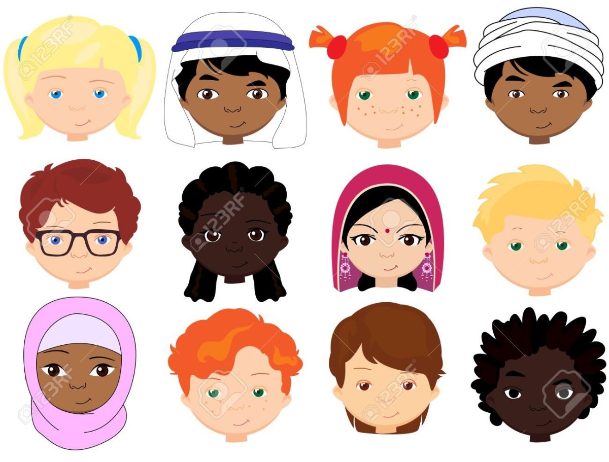 Дети разных национальностей в школе