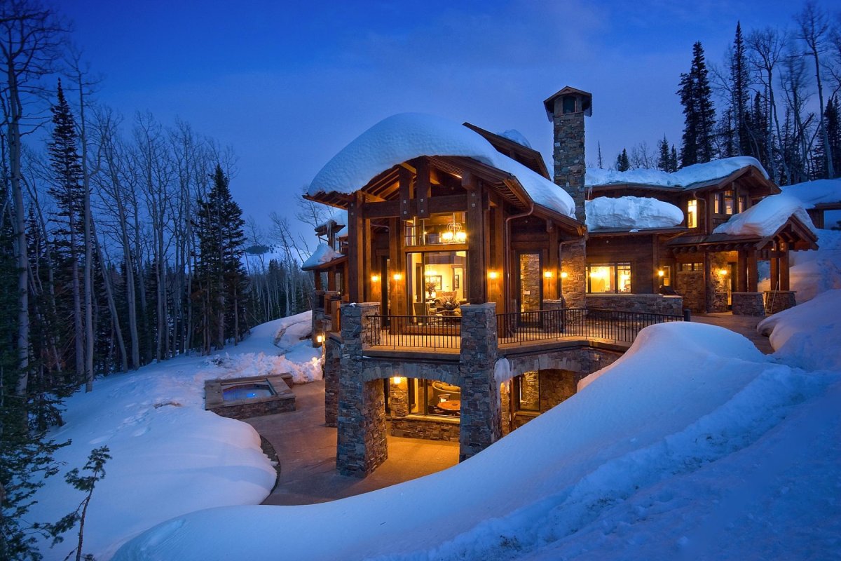 Коттедж зимой