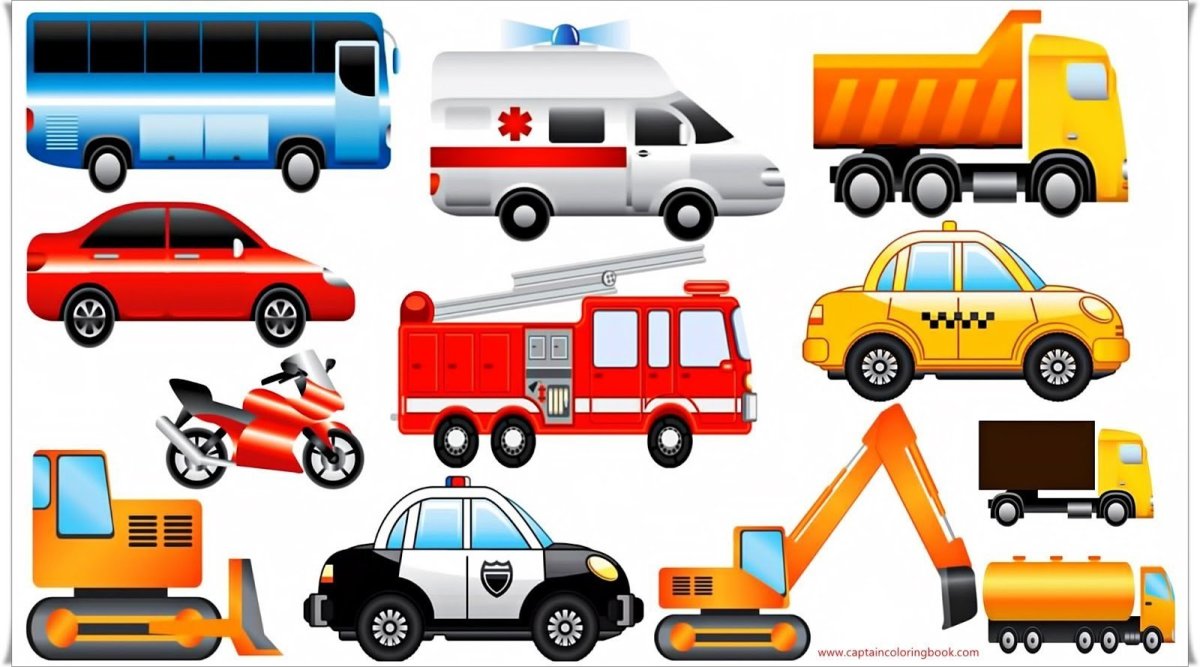 Грузовая и легковая машина для детей