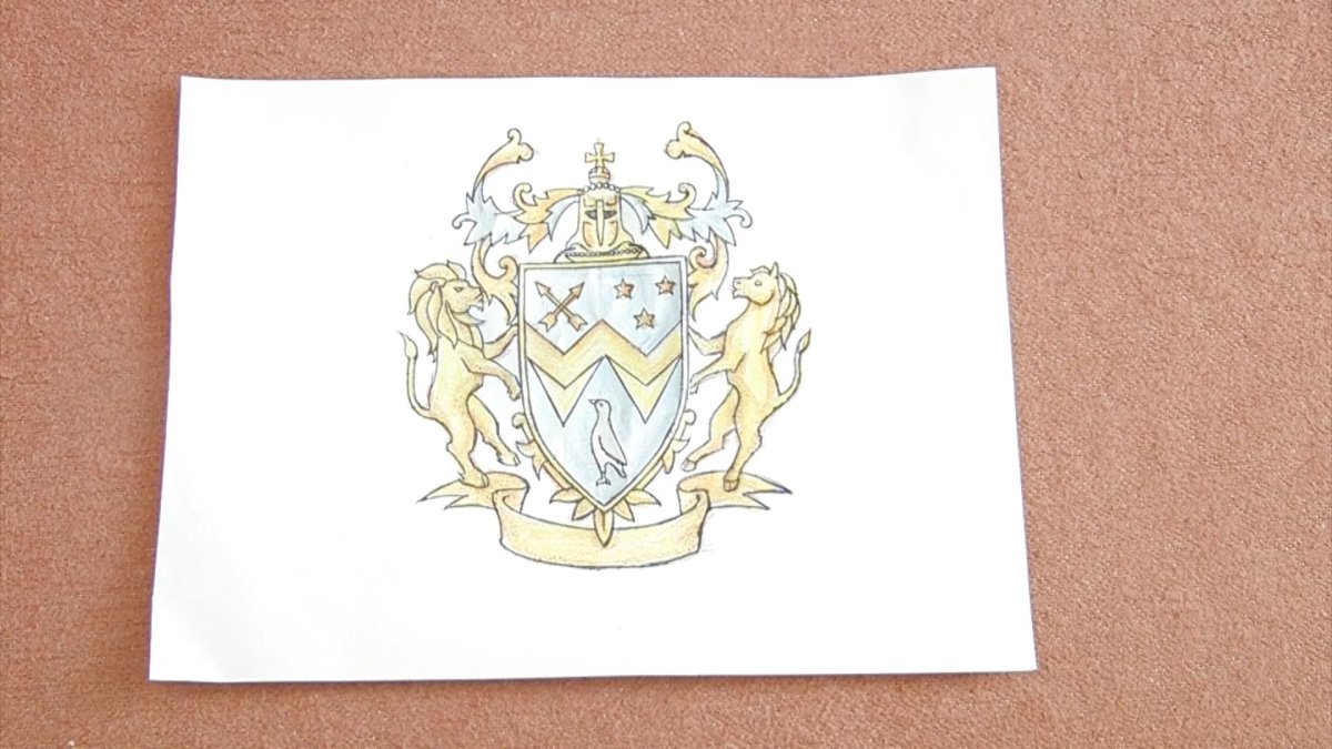 Фото герба карандашом