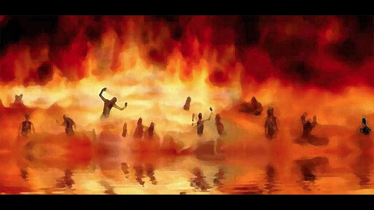 Адская женщина огонь