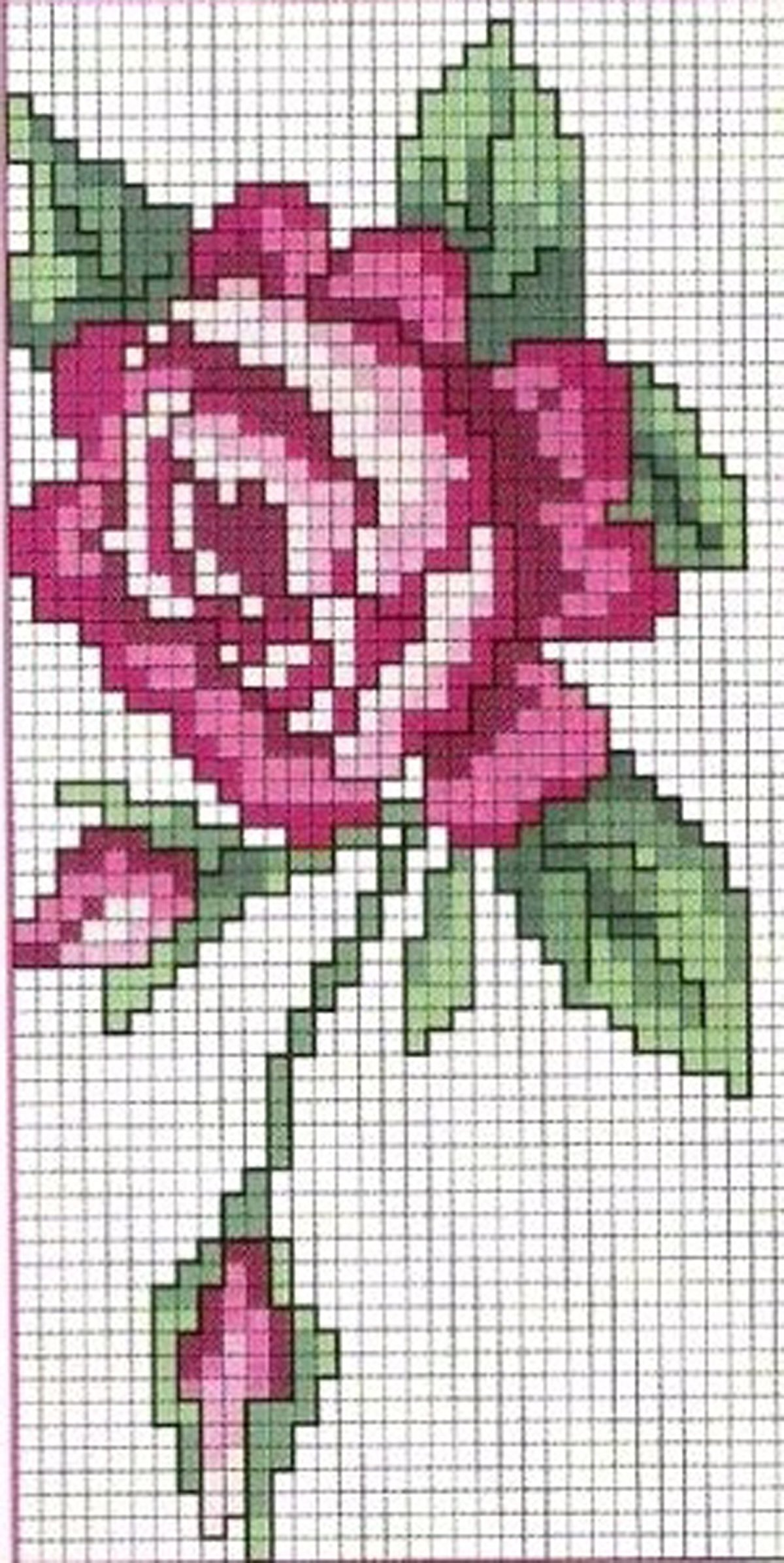 Схемы цветов роз для вышивания