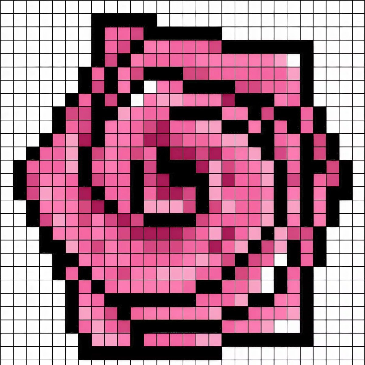 Пиксельная роза