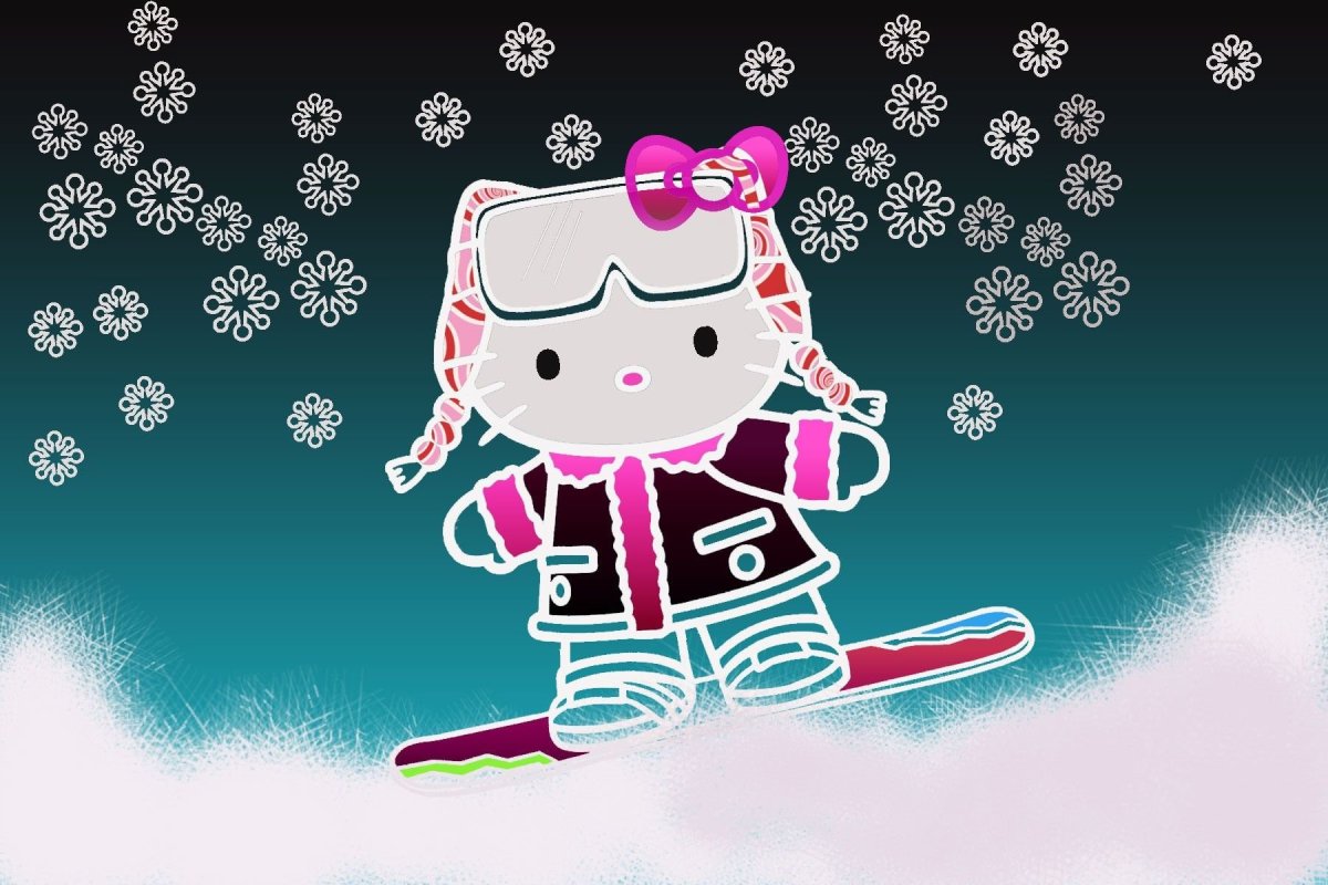 Зимняя hello Kitty