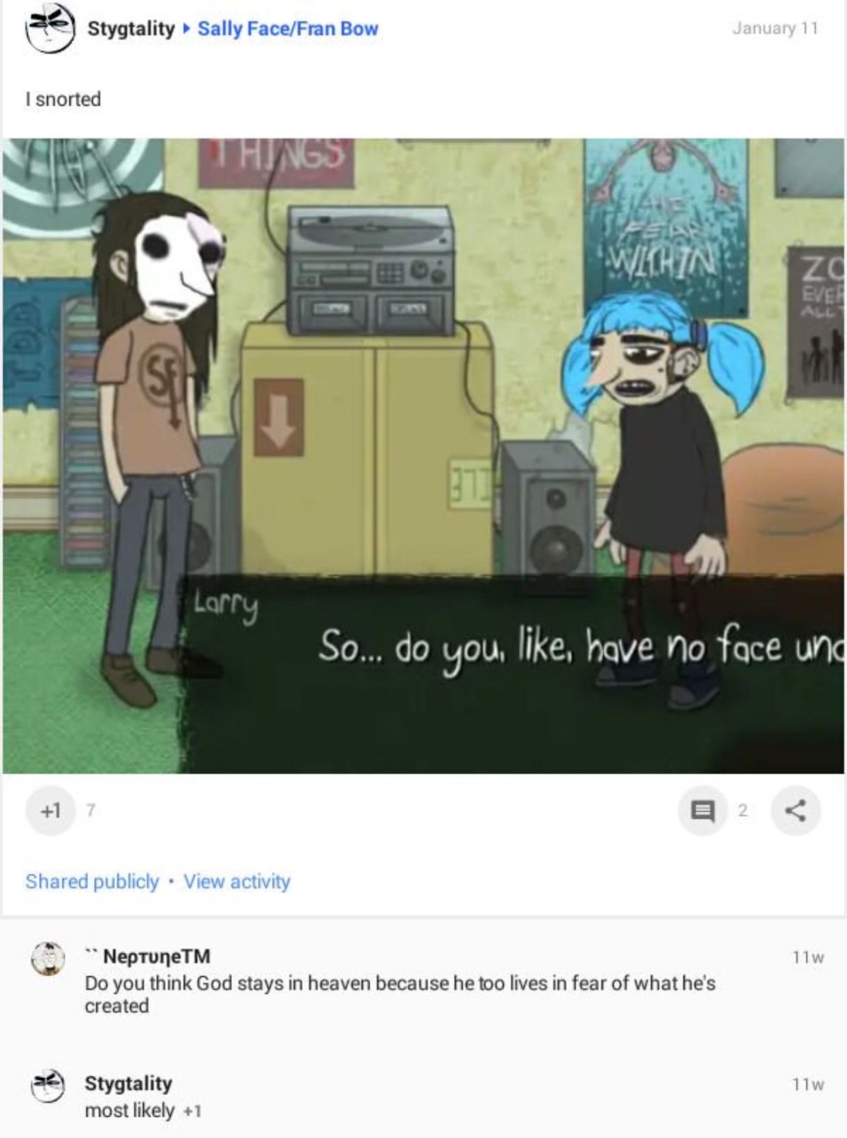 Селфцест Салли фейс