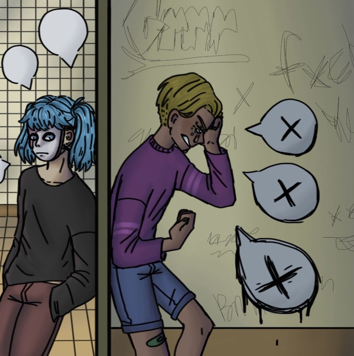 Салли фейс Салли и Ларри комиксы