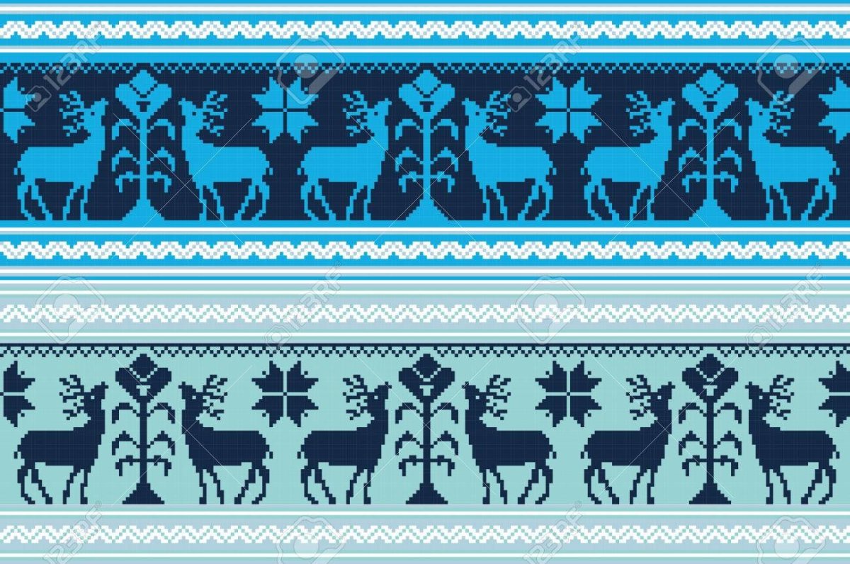 Якутский орнамент в круге