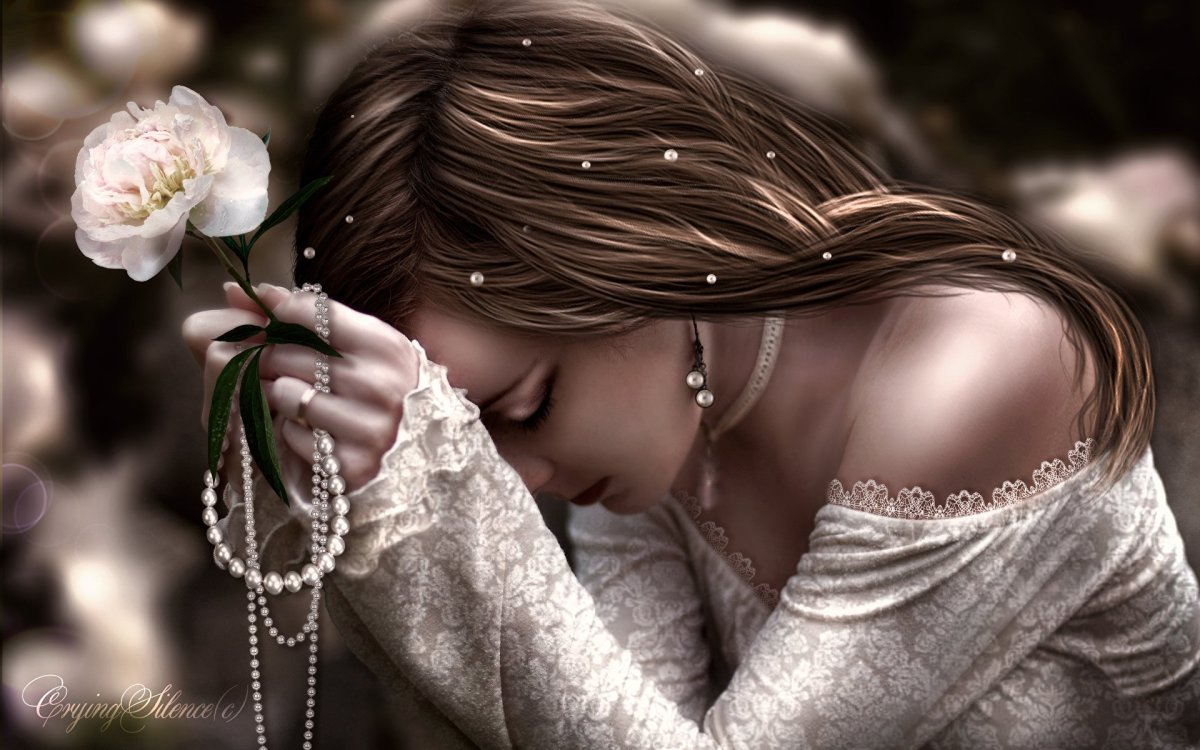 Грустная женщина