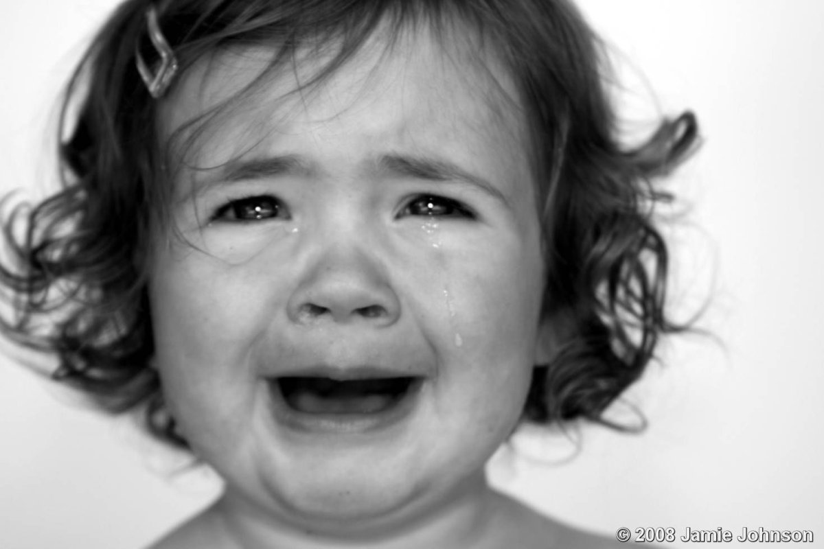 Ребенок сейчас заплачет