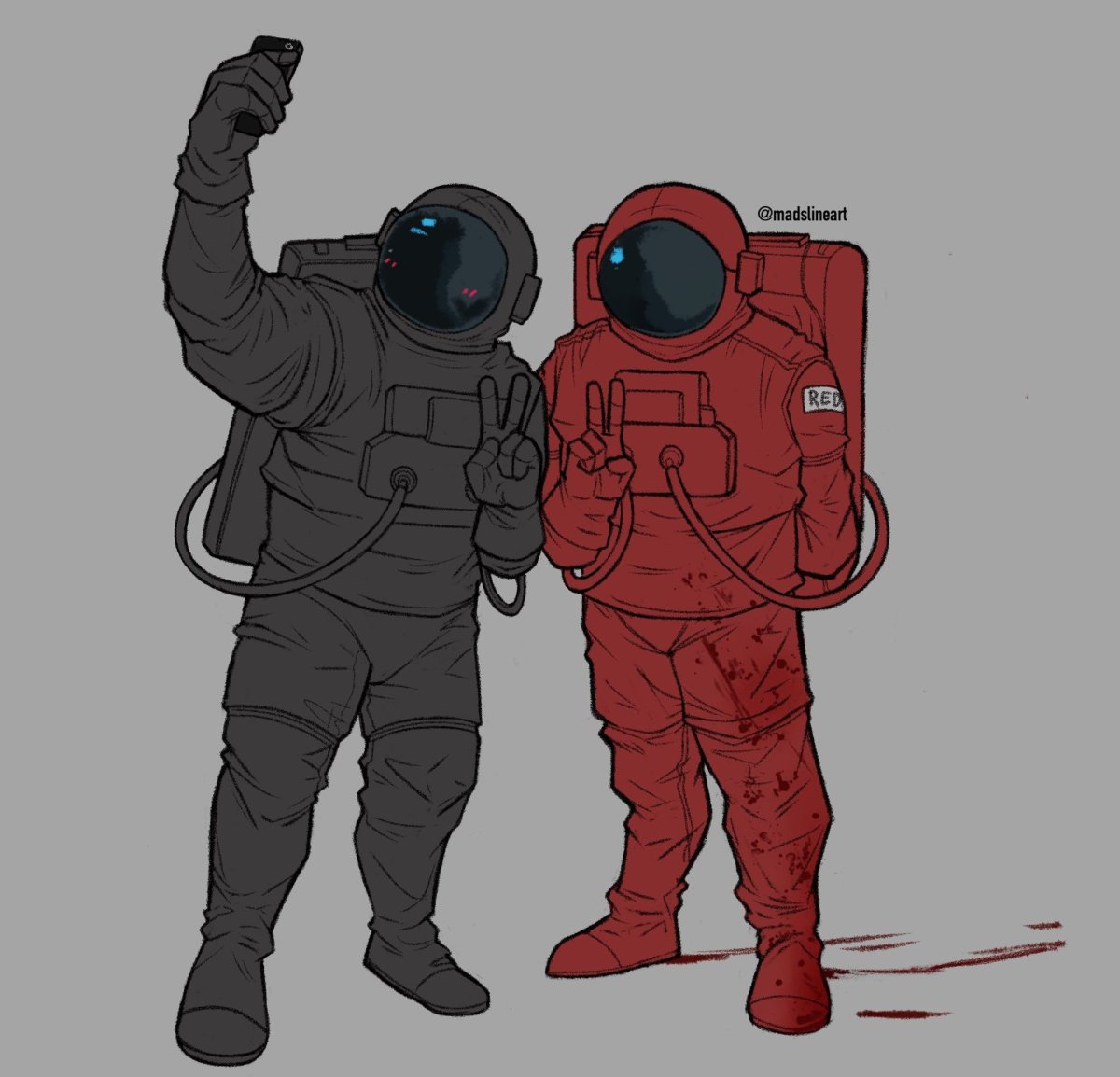 Among us космонавты