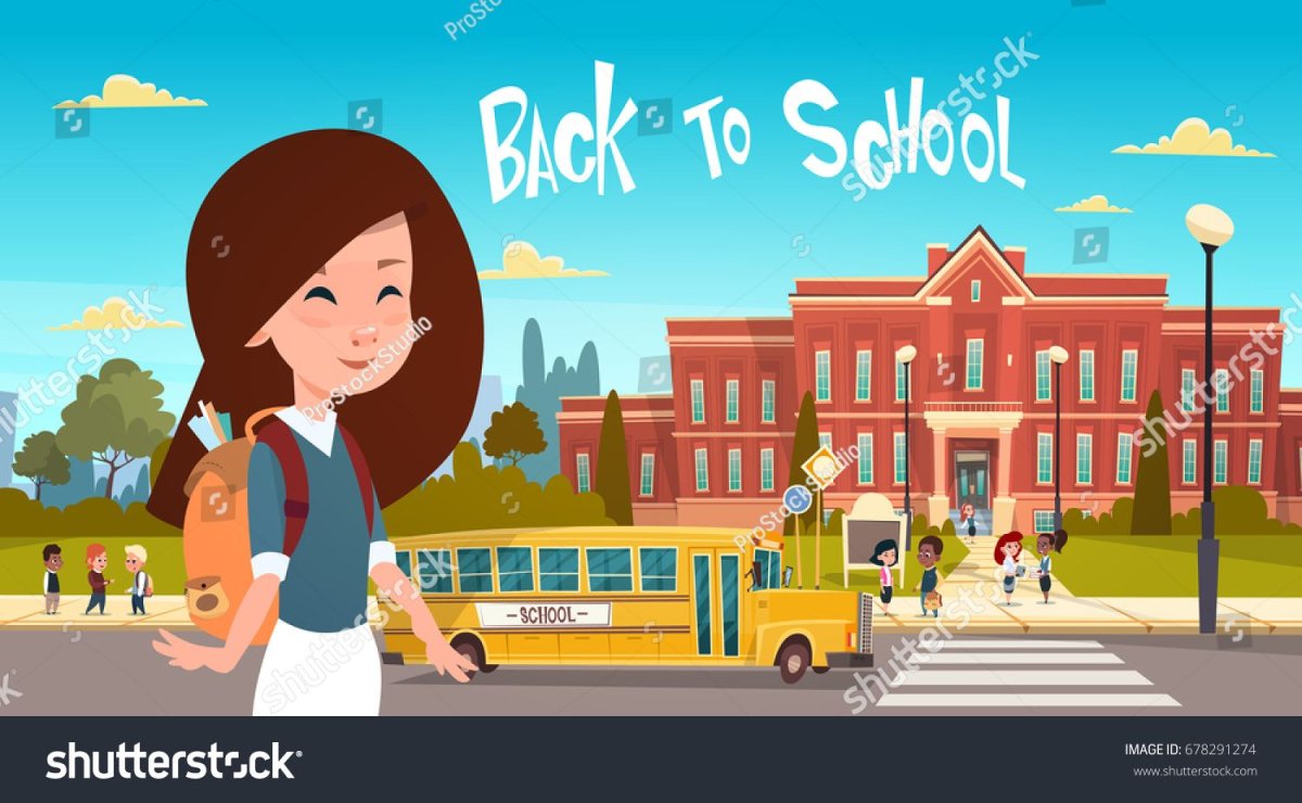 Я иду в школу девочка