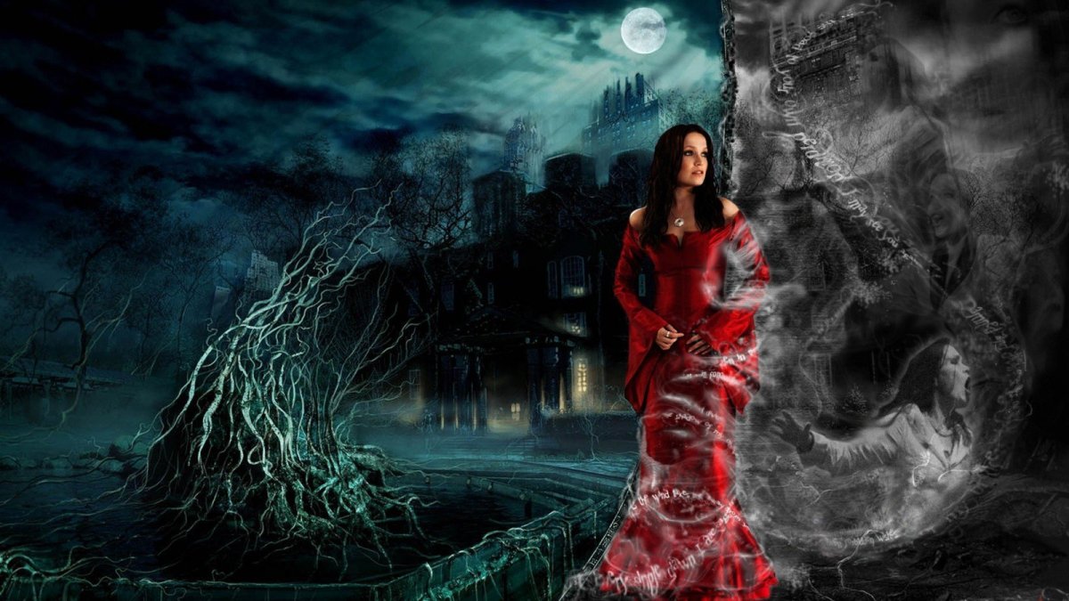 Ночной сказочный лес