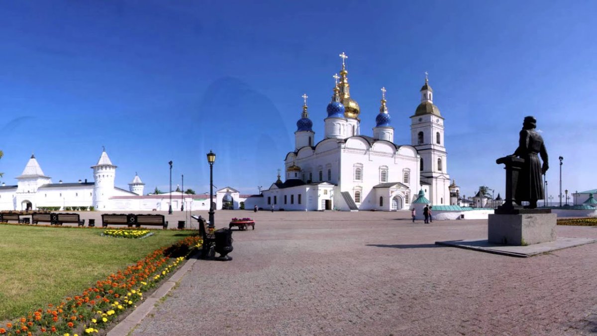 Ледяной городок в Тобольске