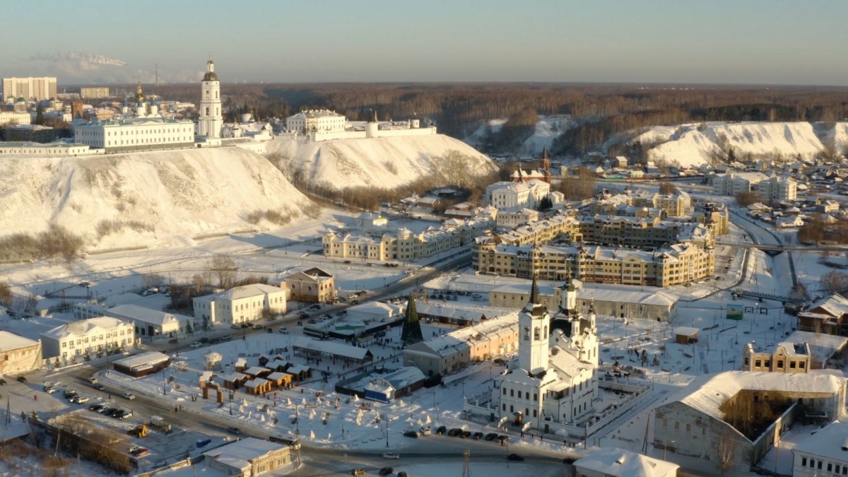 Софийско-Успенский собор в Тобольске зимой
