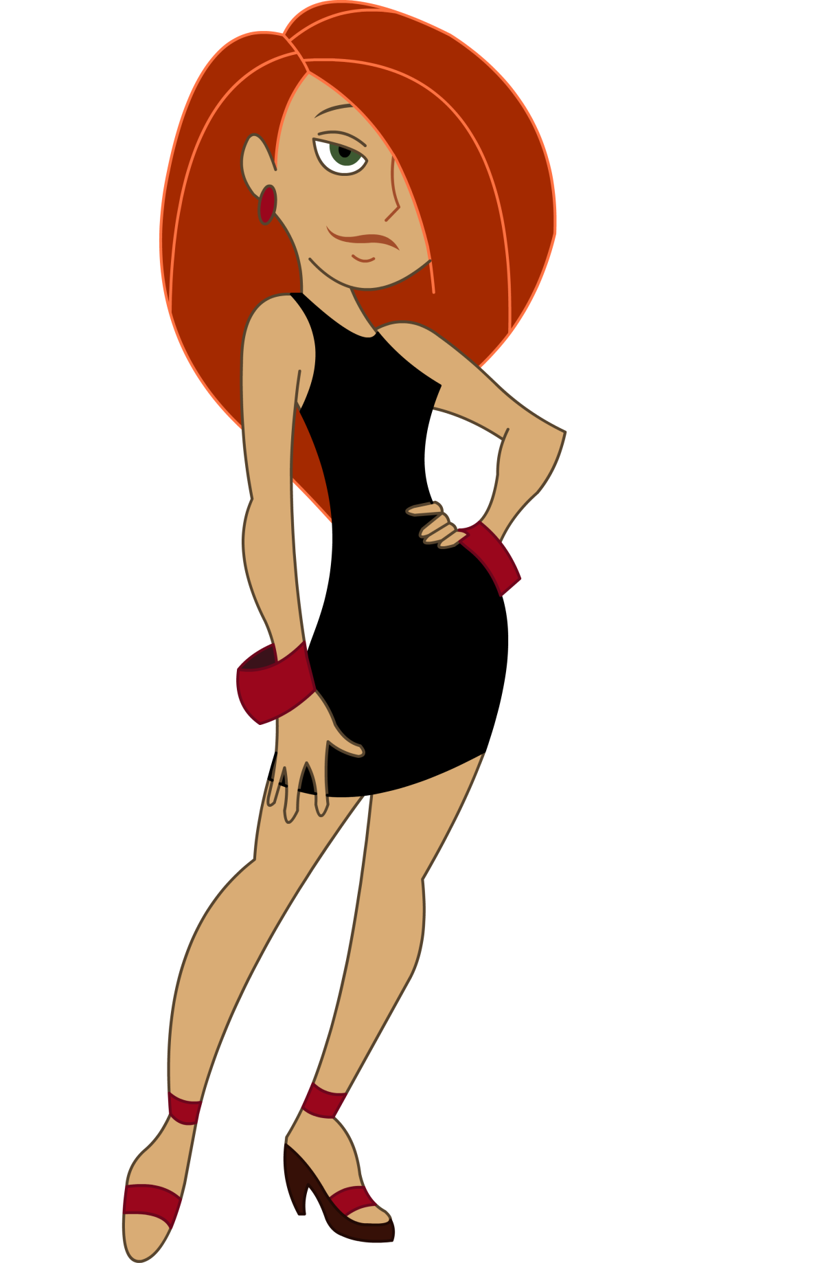 Ким Поссибл в платье