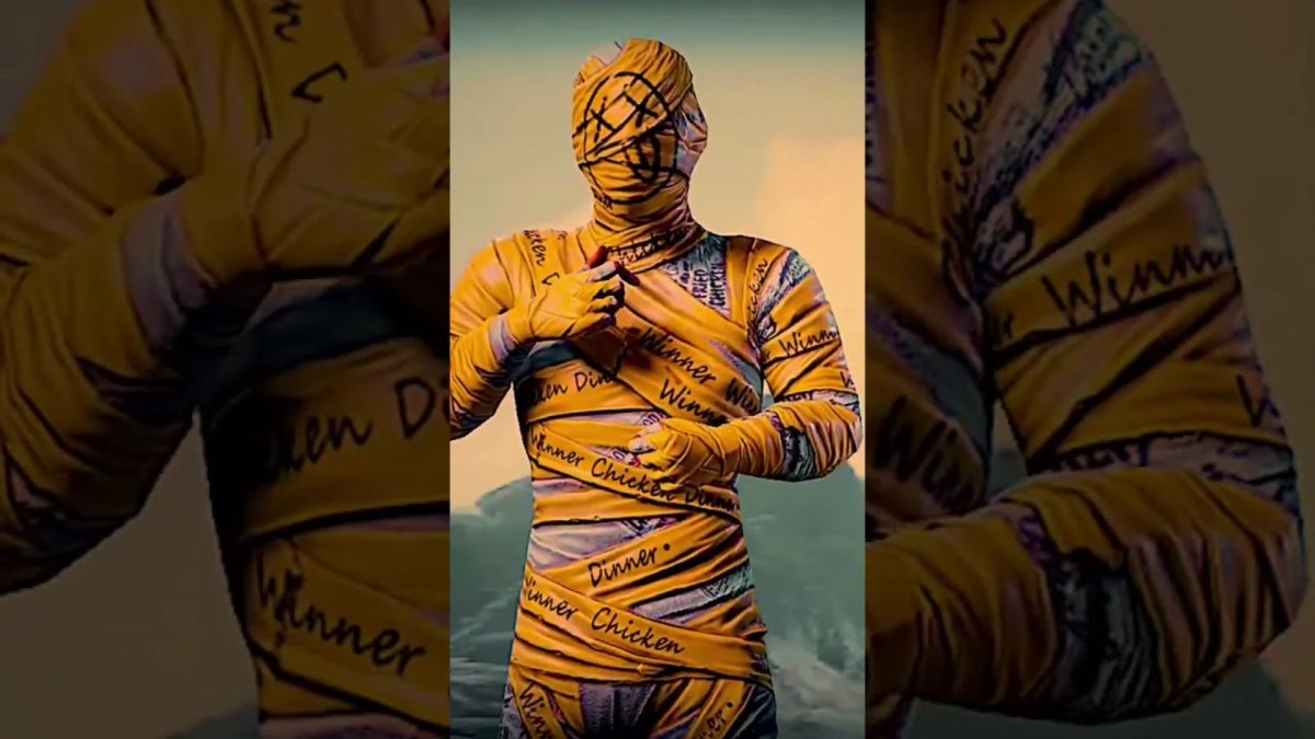 Обои в стиле ПАБГ Мумия желтая