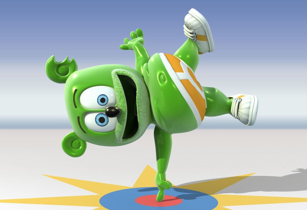 Розовый мишка гумибер