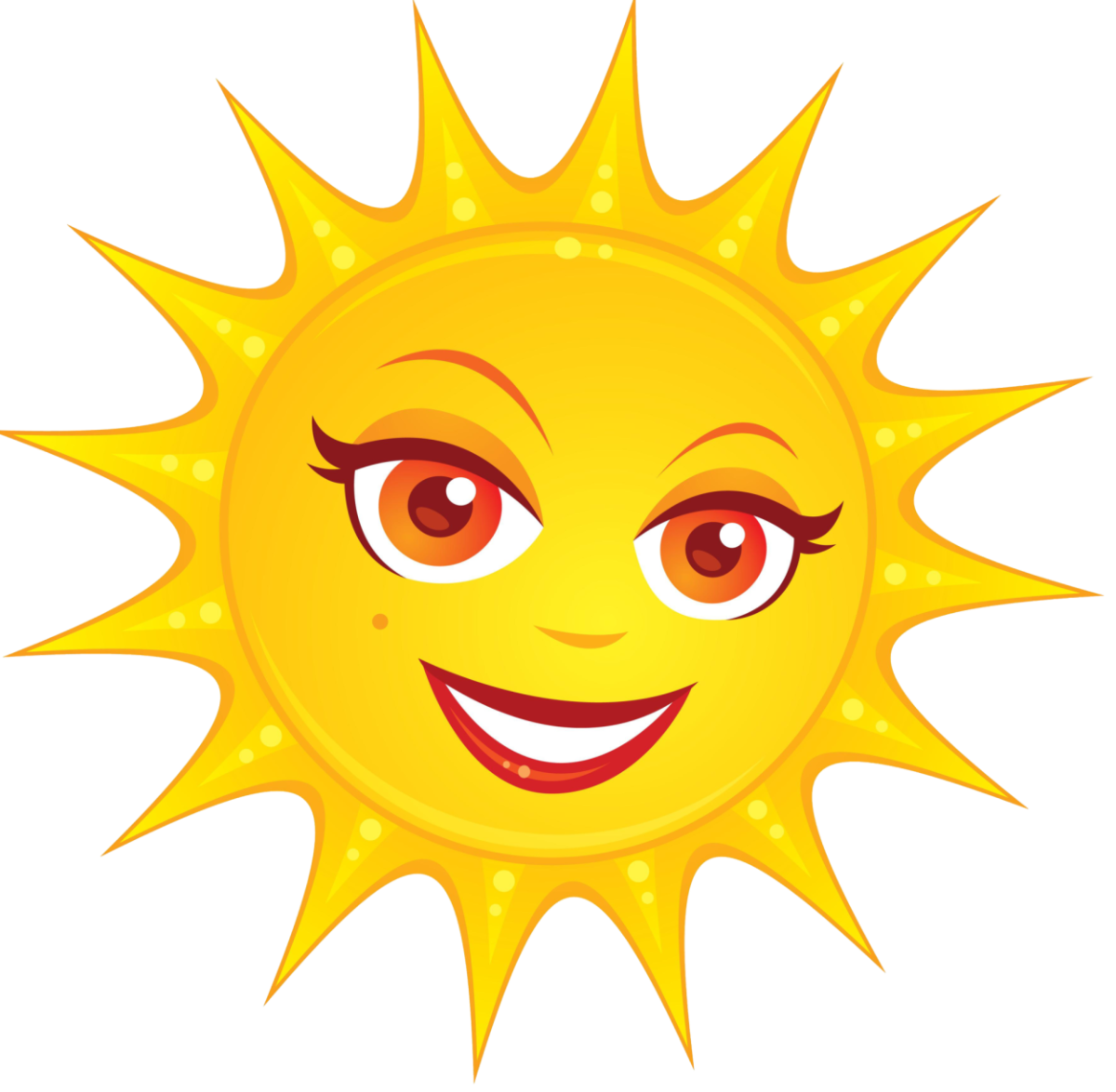 Солнышко улыбается