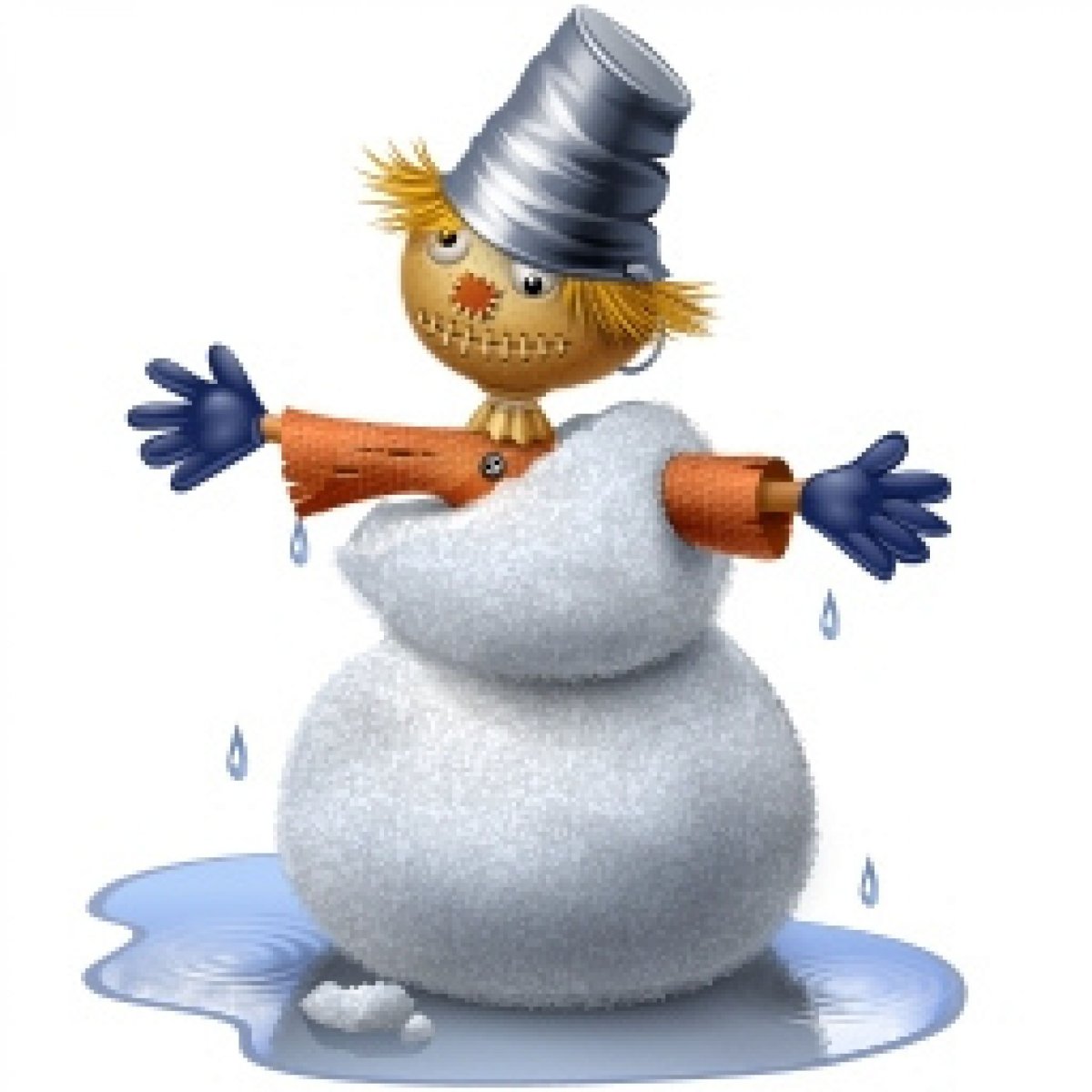 Растаявший Снеговик