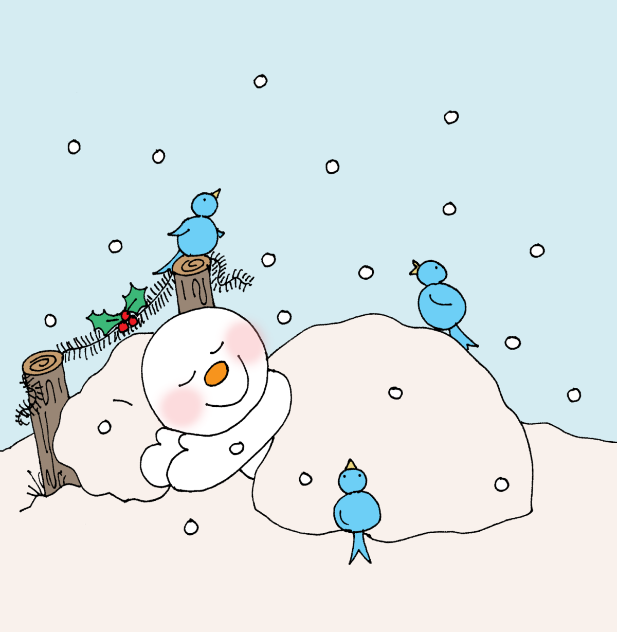 Спокойной ночи Снеговик