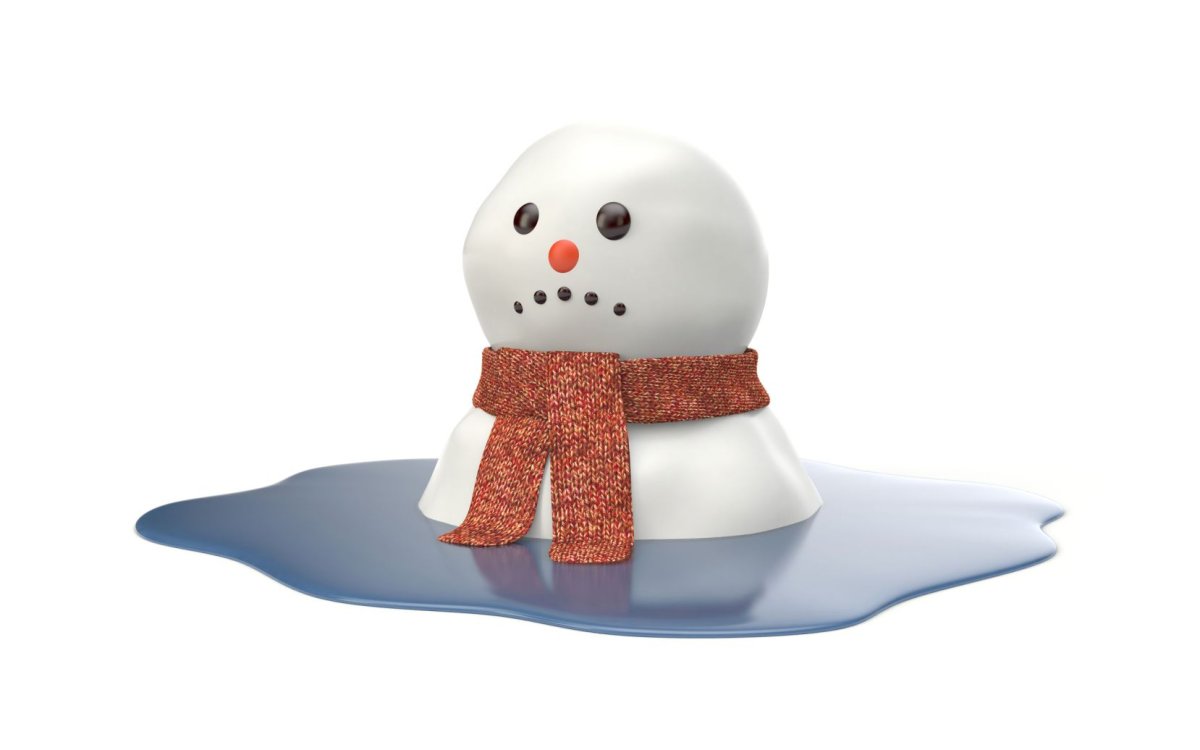 Снеговик Олаф с облачком