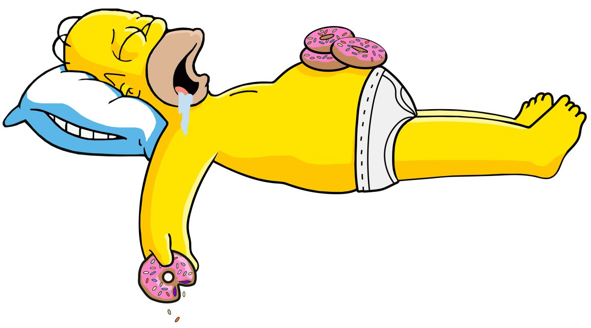 Спящий гомер симпсон