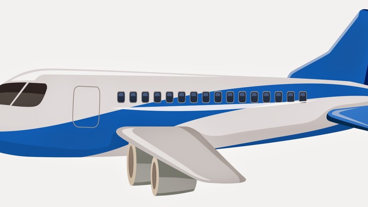 Самолет вид сбоку на прозрачном фоне