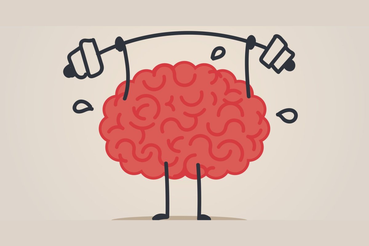 Мозг с гантелей