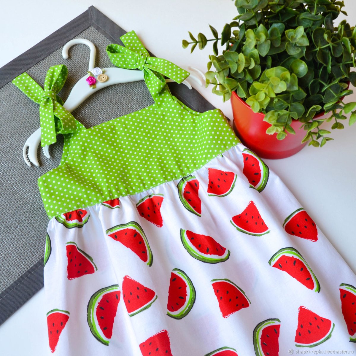 Ситцевое платье для девочки