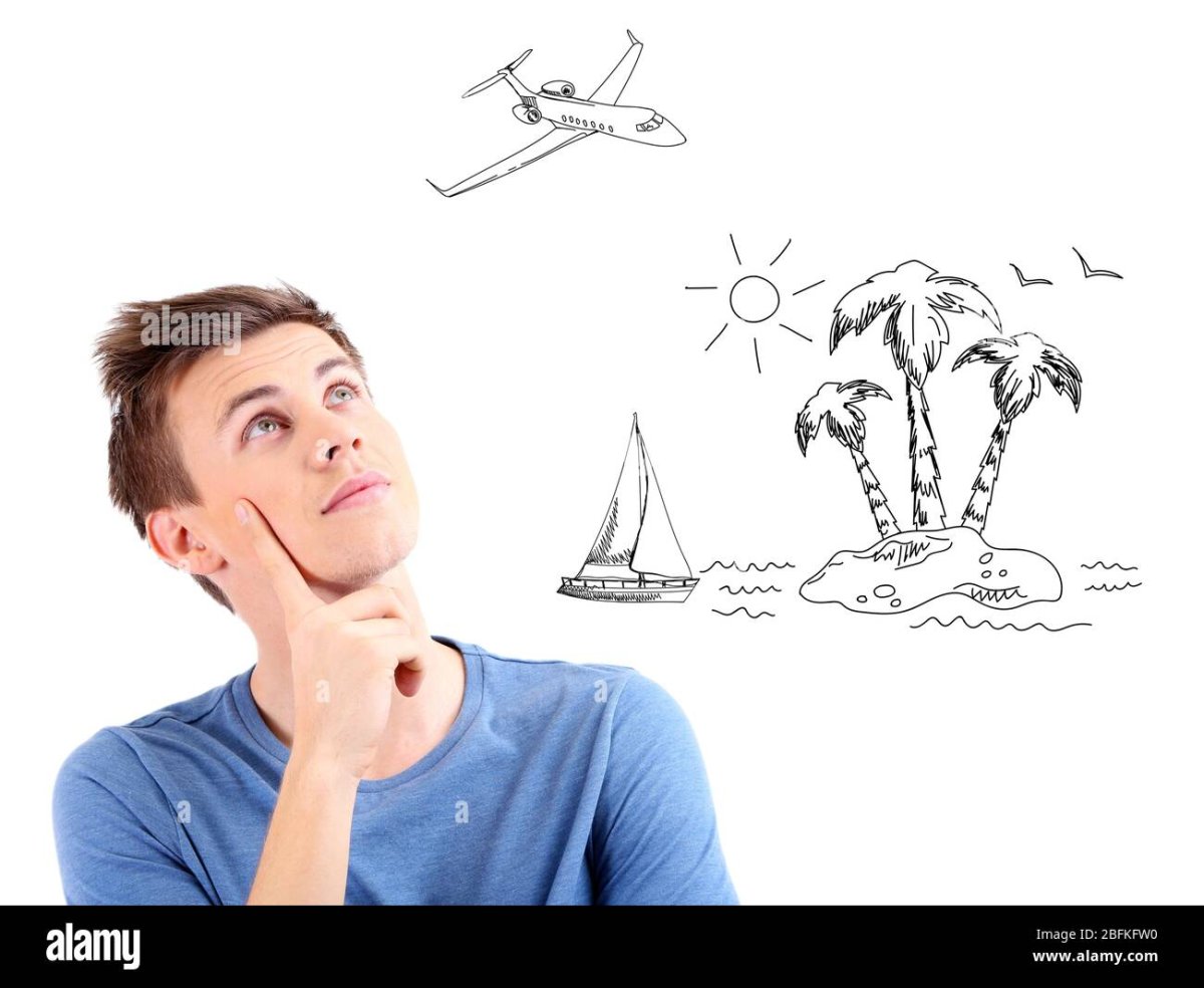 Человек мечтает о будущем