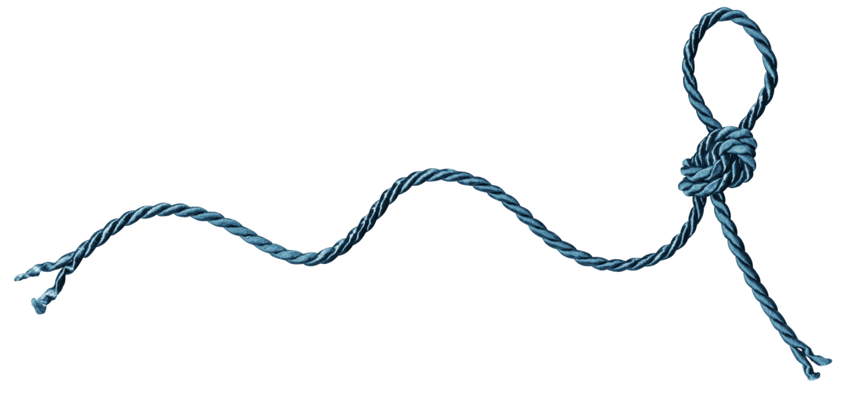 Веревка на прозрачном фоне