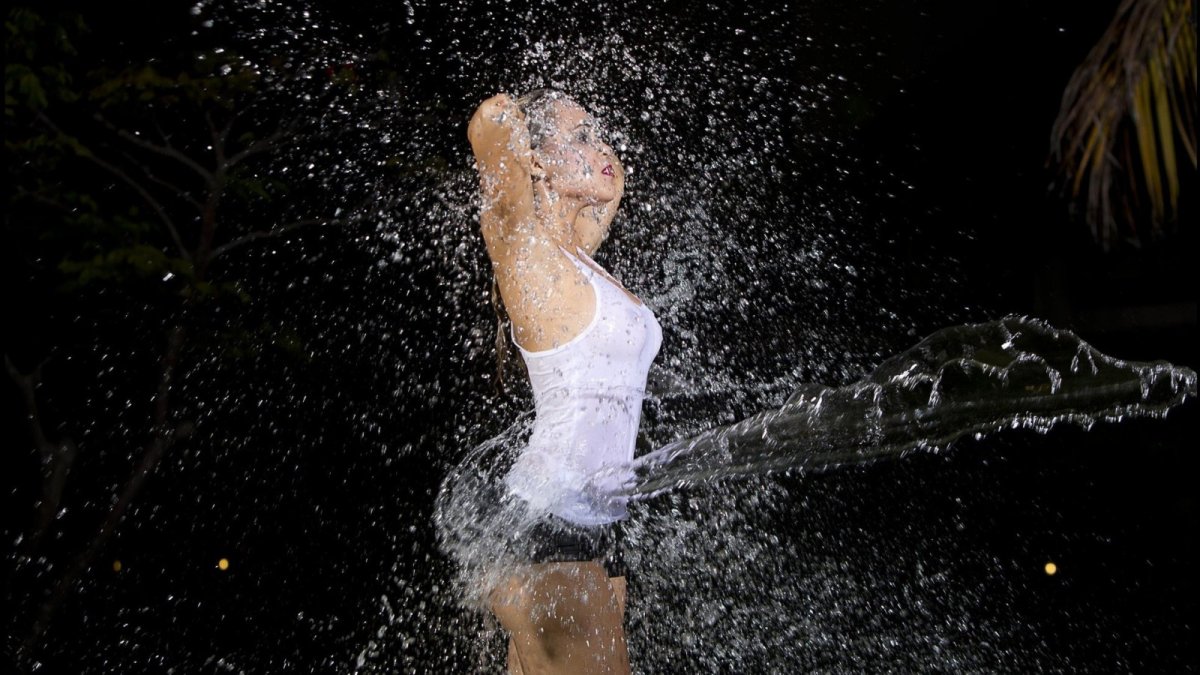 Мелкие брызги воды