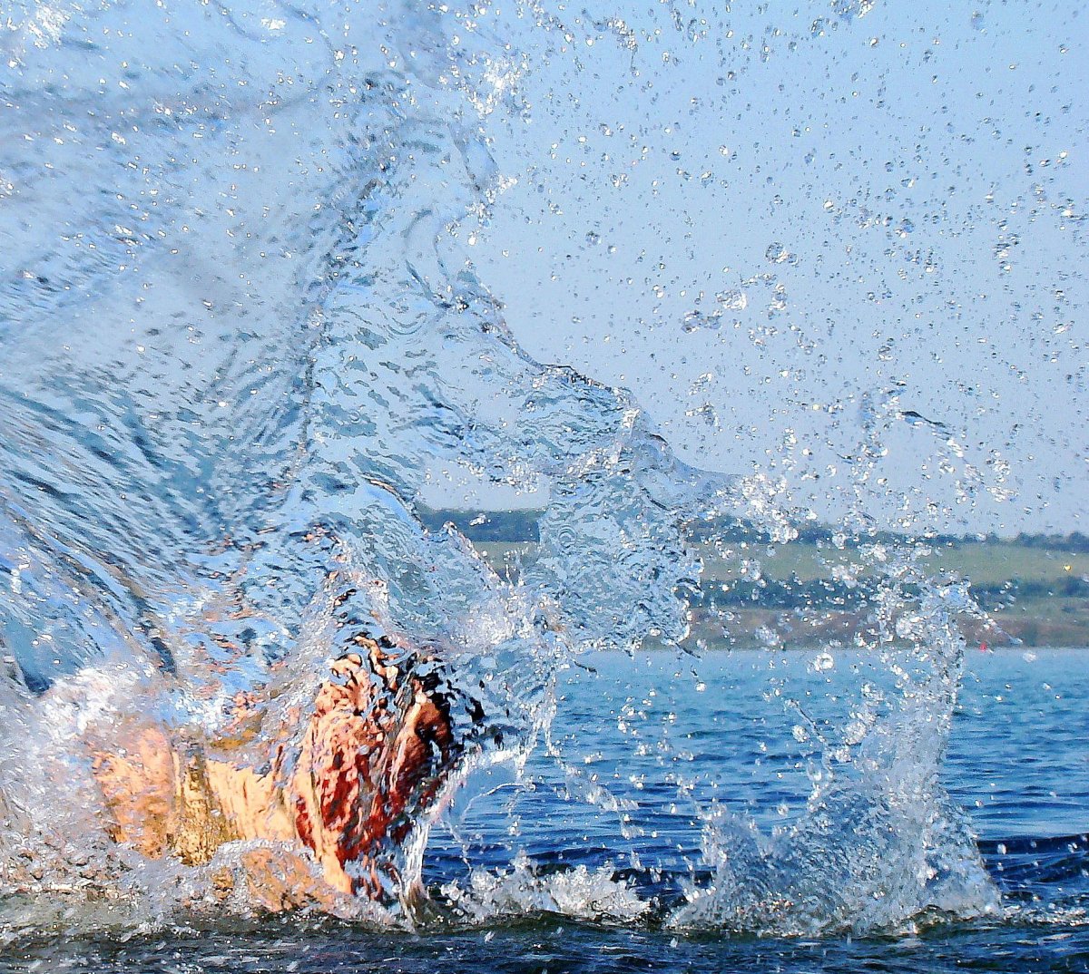 Вода на прозрачном фоне
