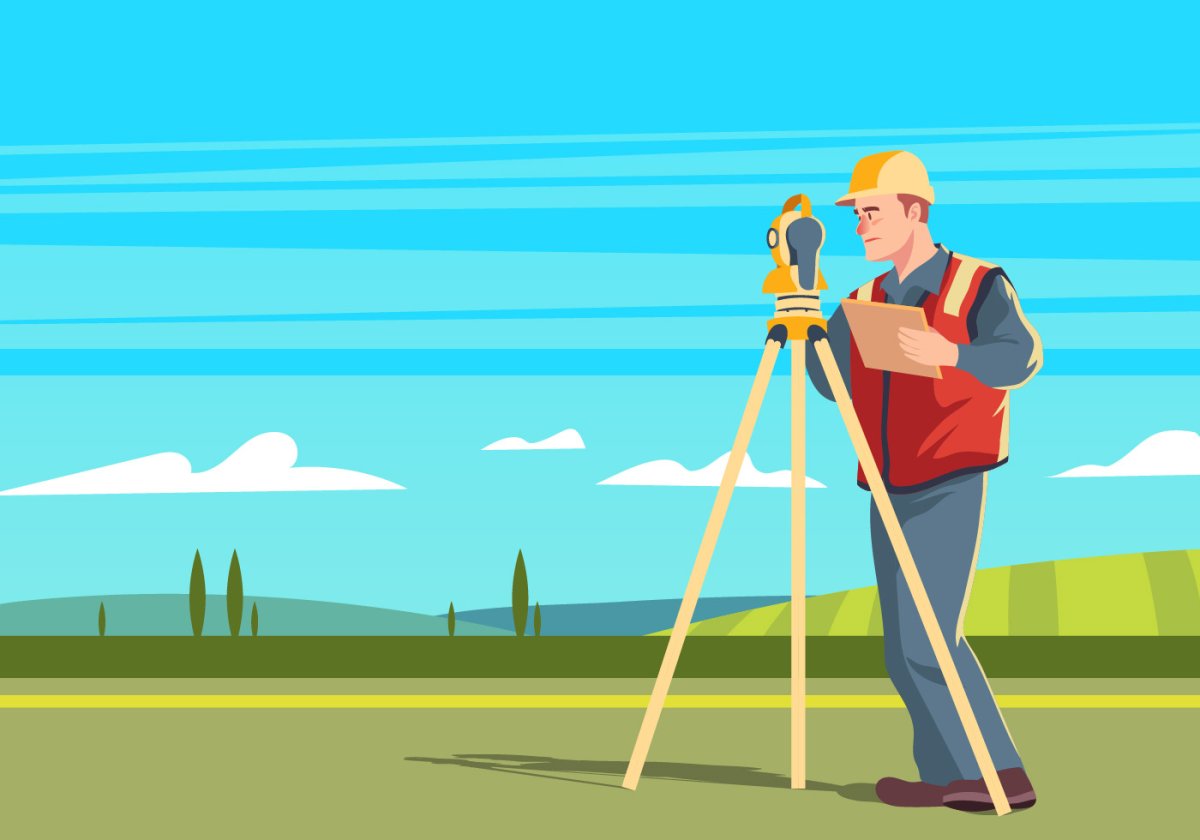 Геодезист мультяшный
