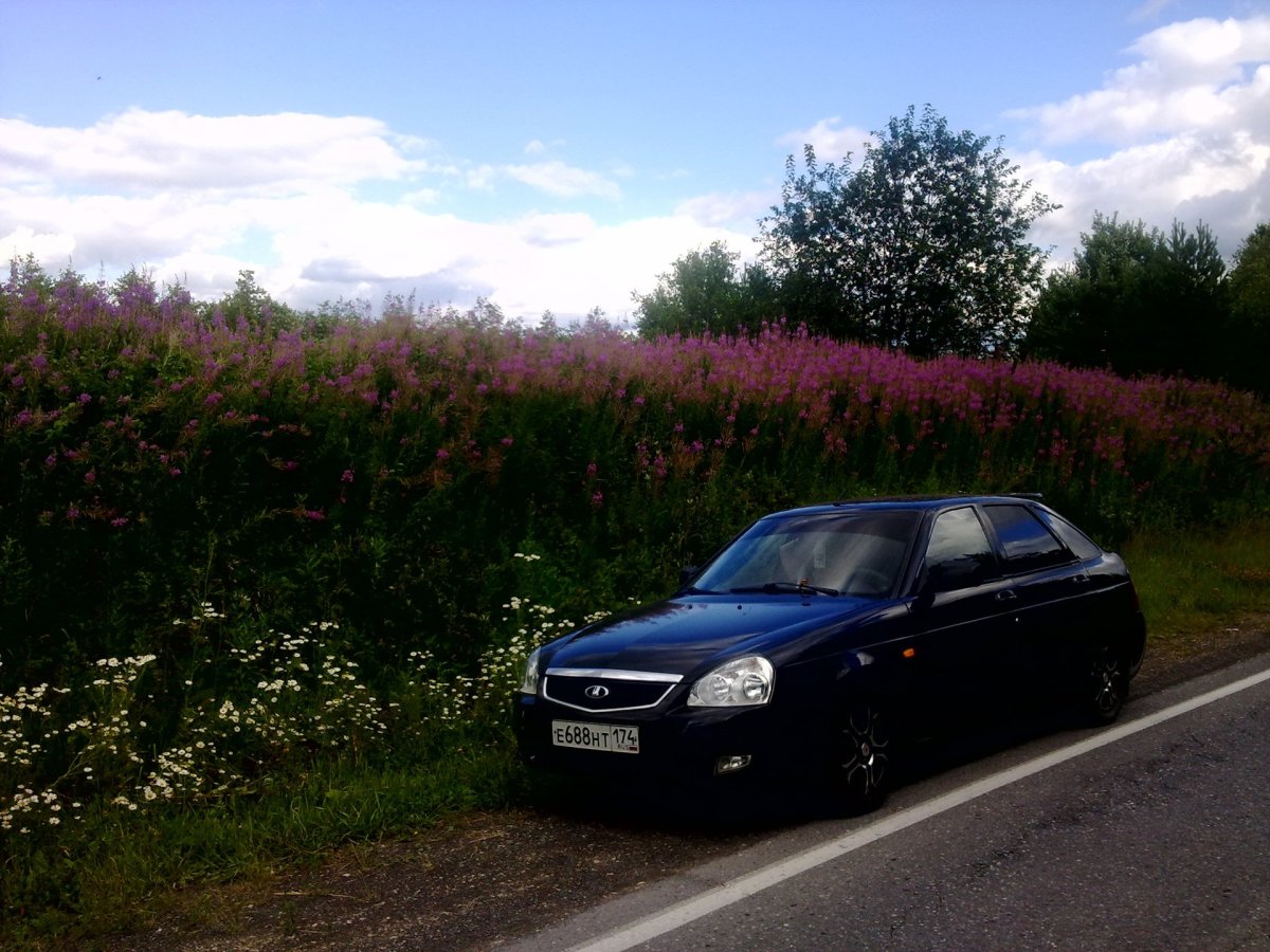 Лада Приора фиолетовая