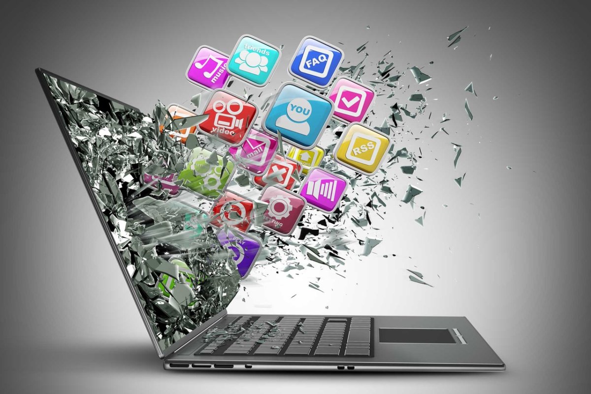 Объемные значки социальных сетей