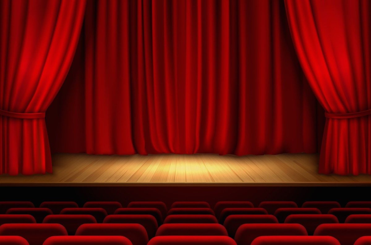Театральная сцена вектор