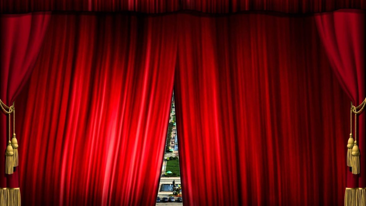 Открытый занавес