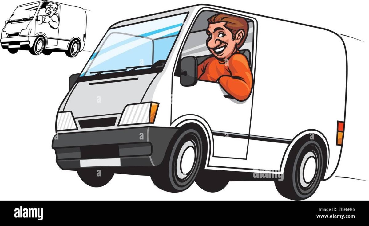 Водитель газели карикатура