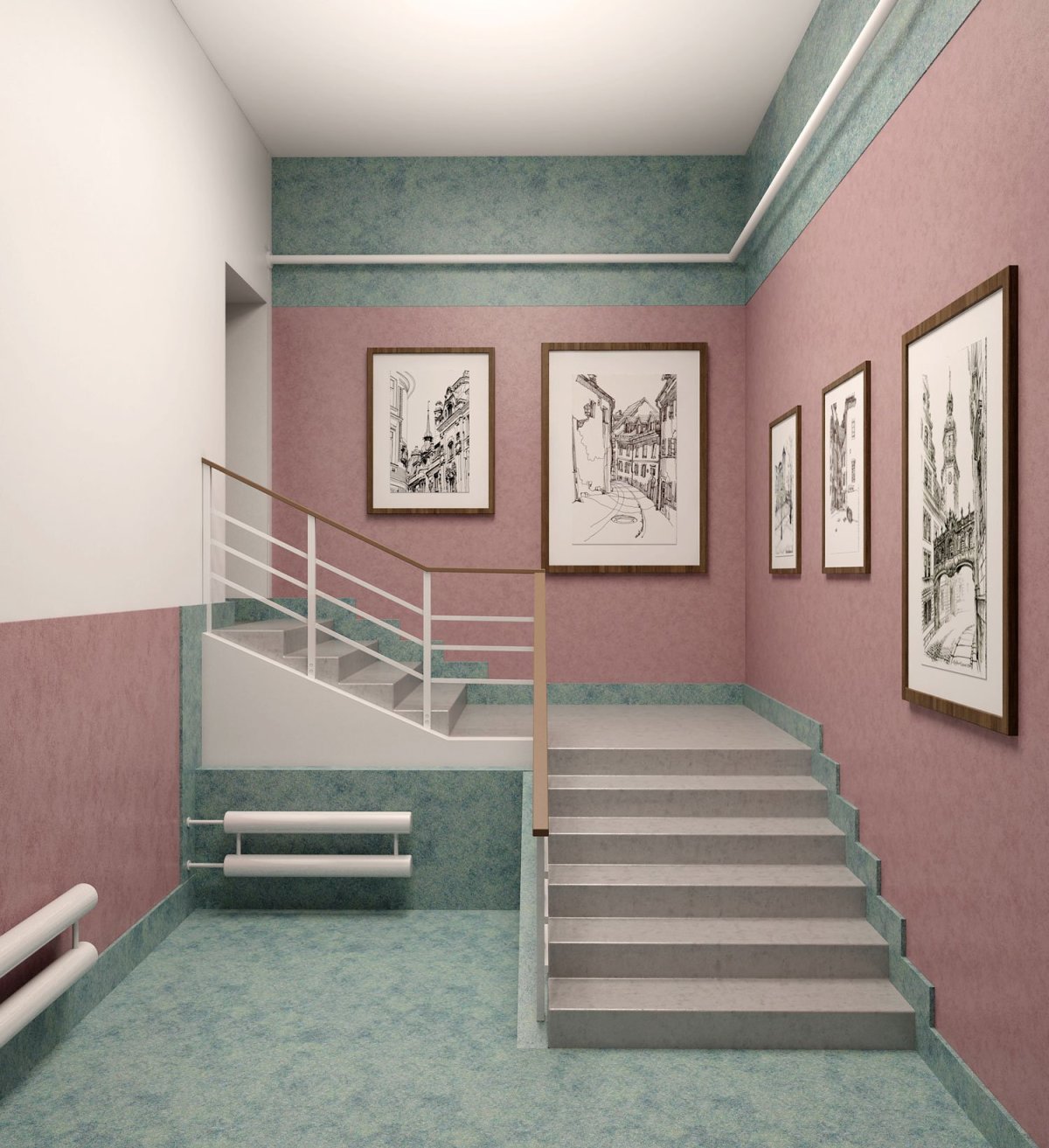 Панельный дом подъезд