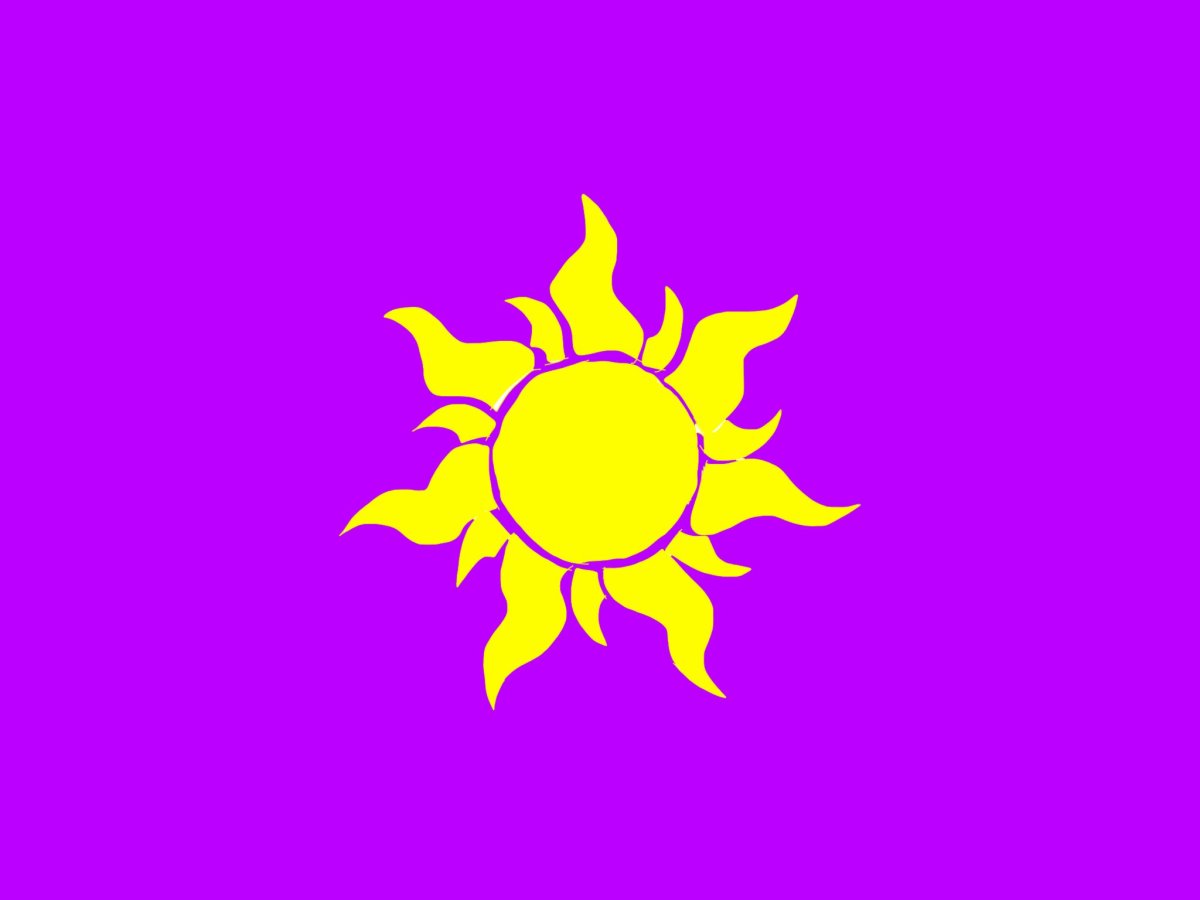 Флаг с изображением солнца