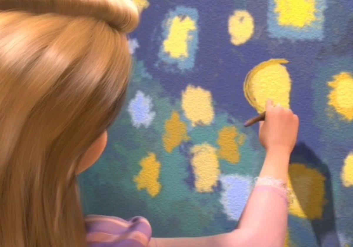 Солнце из Рапунцель раскраска