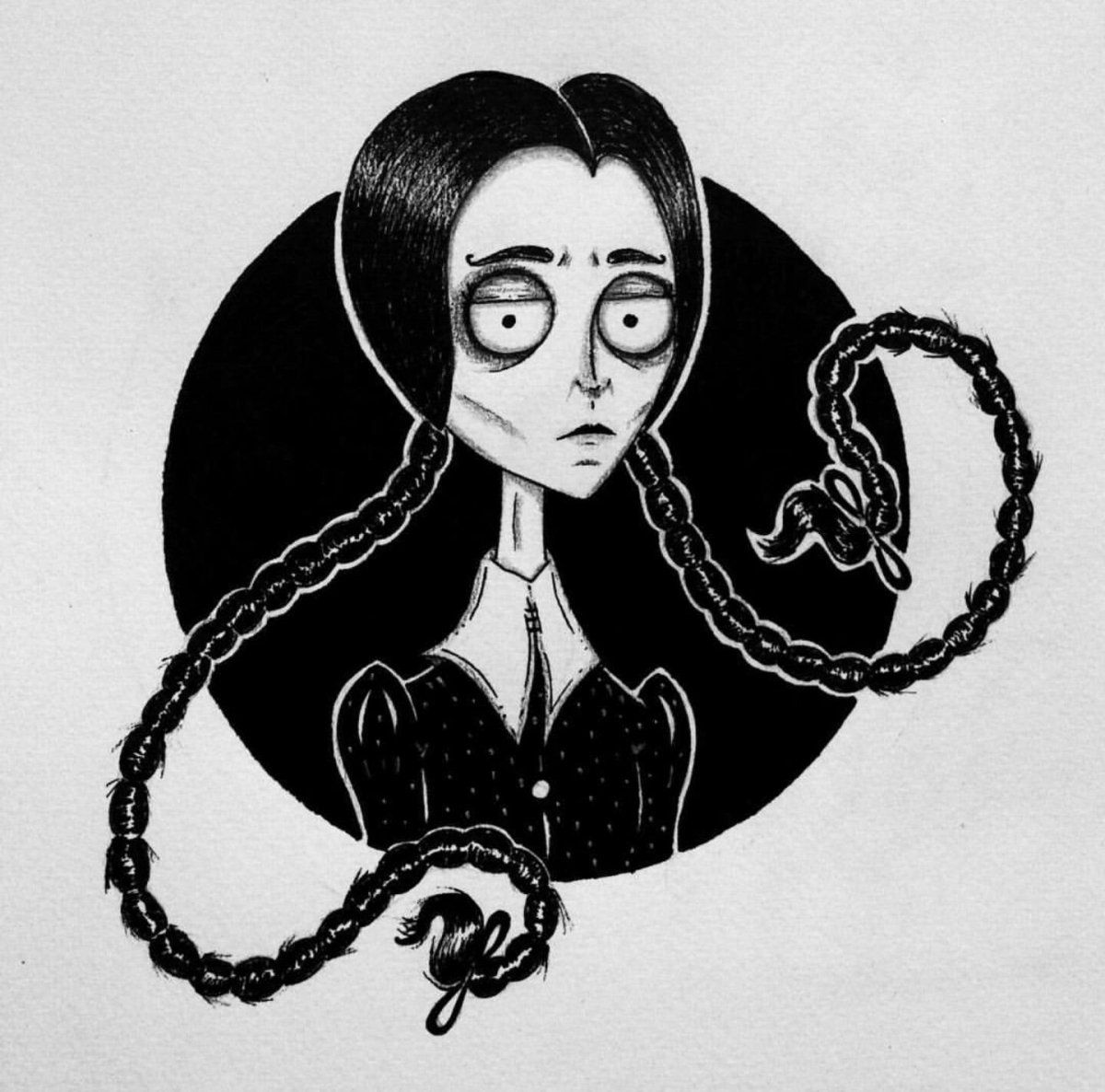 Гомес и Венсдей Аддамс