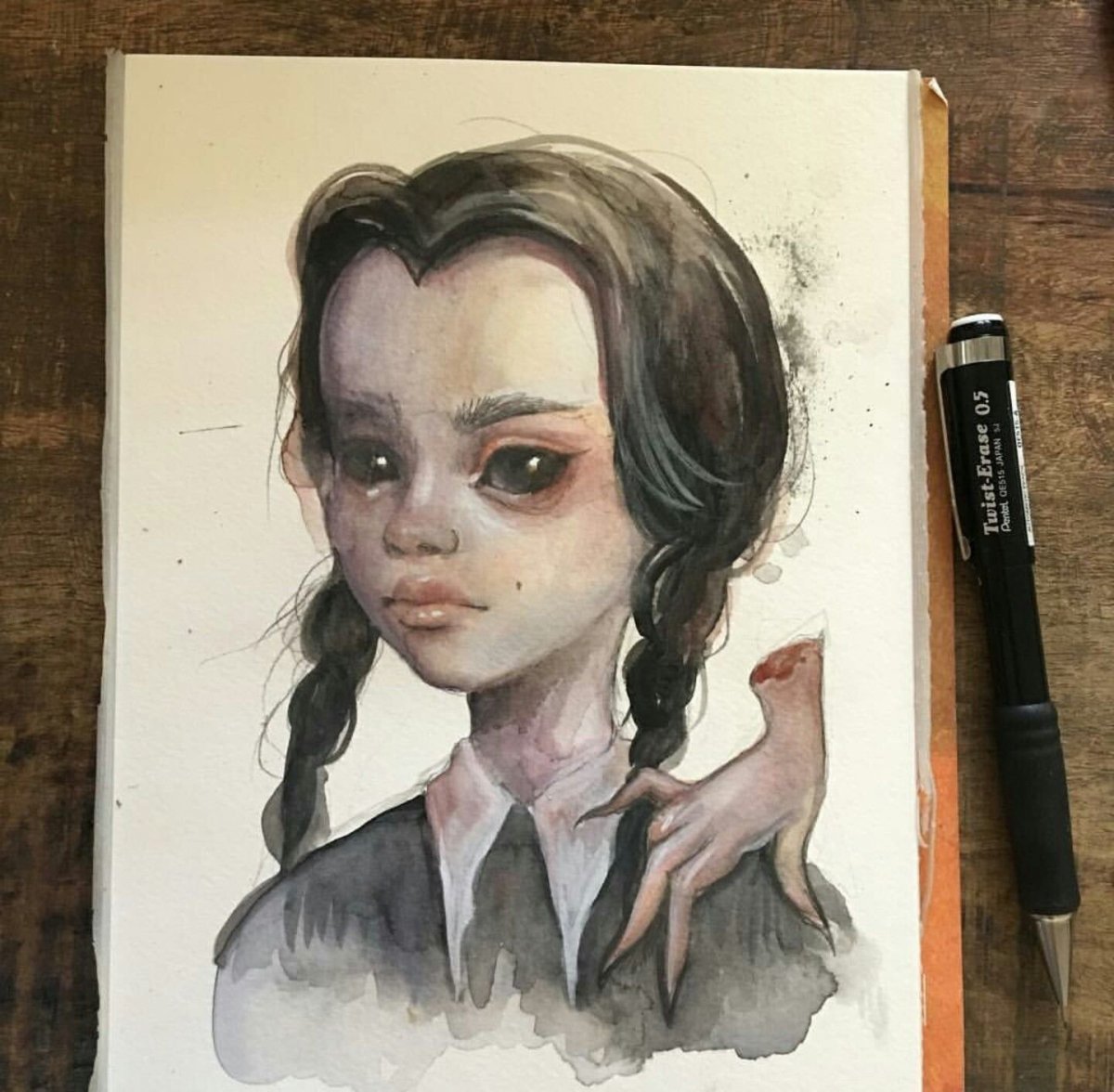 Уэнздей Аддамс эскиз