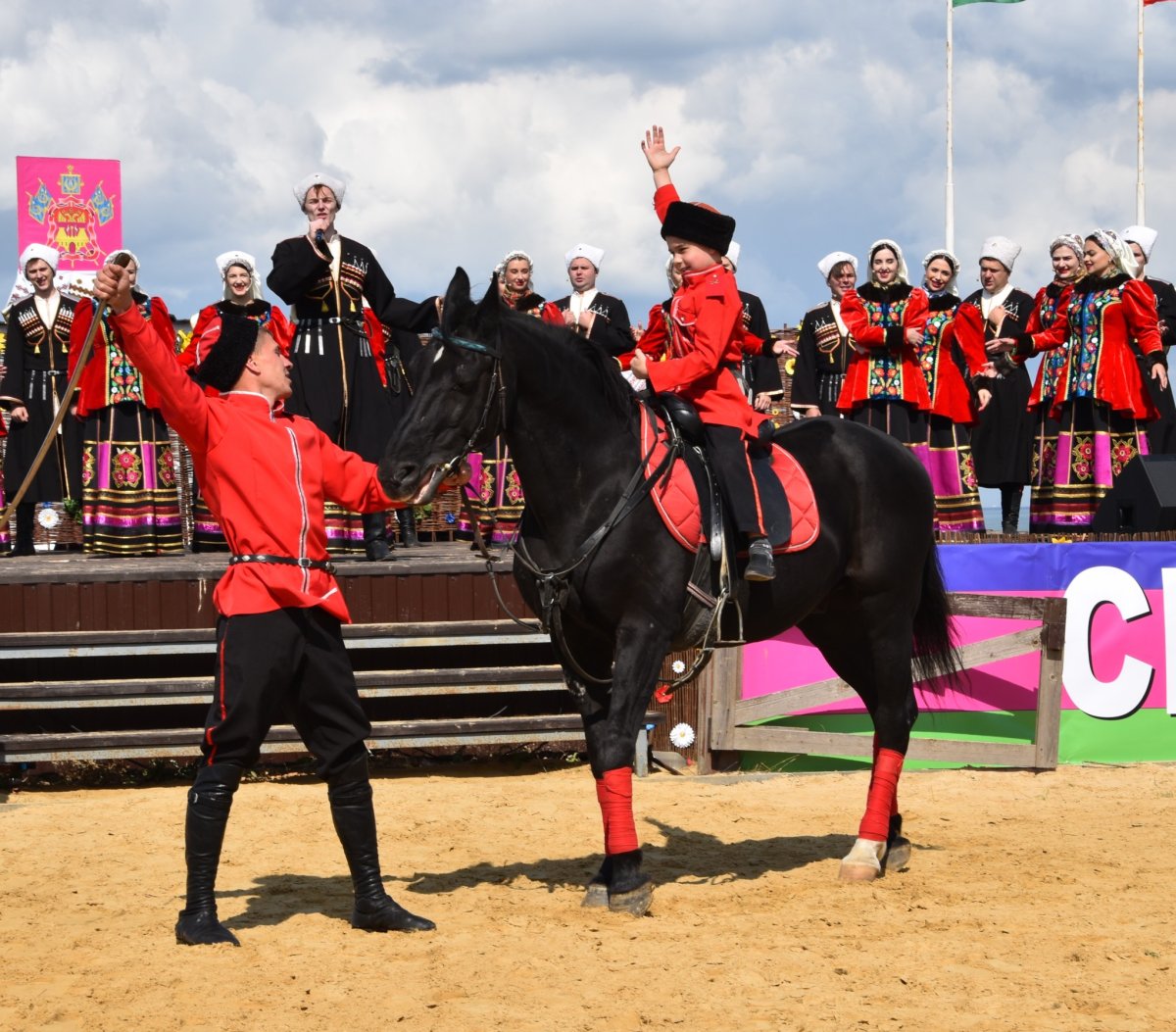 Донской казак в степи